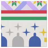 Weihnachtsmotif Muster Stoff (Nahaufnahme)