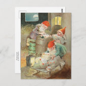 Weihnachtsmotif von Jenny Nystrom Postkarte (Vorne/Hinten)