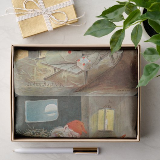 Weihnachtsmotif von Jenny Nystrom Seidenpapier (Geschenk)