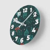 Weihnachtsmotiv Ersetzen mit dem Bild Runde Wanduhr (Winkel)