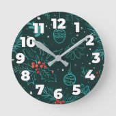 Weihnachtsmotiv Ersetzen mit dem Bild Runde Wanduhr (Vorderseite)