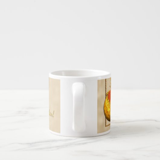 Weihnachtsmotiv Espressotasse (Rückseite)