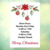 Weihnachtsmotiv für Feiertage im Store - Benutzerd Fensteraufkleber (Blatt 3)