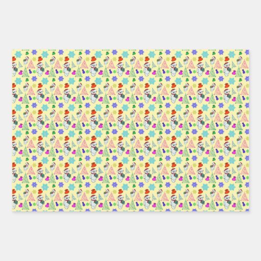 Weihnachtsmotiv geschenkpapier set (Vorderseite 2)