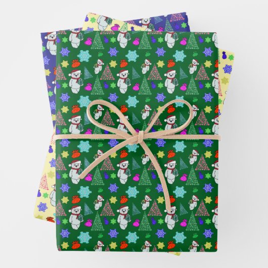 Weihnachtsmotiv geschenkpapier set (Beispiel)