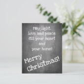 Weihnachtsmotiv im Chalkboard-Stil - XMAS (Stehend Vorderseite)