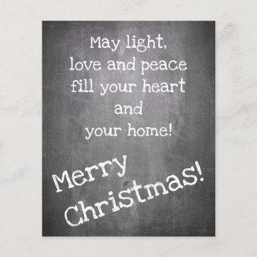 Weihnachtsmotiv im Chalkboard-Stil - XMAS (Vorderseite)