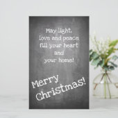 Weihnachtsmotiv im Chalkboard-Stil - XMAS (Stehend Vorderseite)
