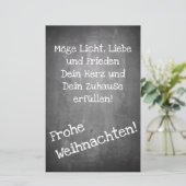 Weihnachtsmotiv im Chalkboard-Stil - XMAS (Stehend Vorderseite)