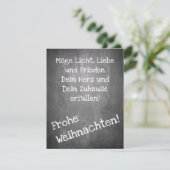 Weihnachtsmotiv im Chalkboard-Stil - XMAS (Stehend Vorderseite)