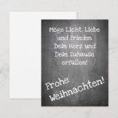 Weihnachtsmotiv im Chalkboard-Stil - XMAS (Vorne/Hinten)