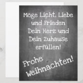 Weihnachtsmotiv im Chalkboard-Stil - XMAS (Vorne/Hinten)