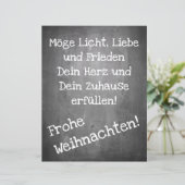 Weihnachtsmotiv im Chalkboard-Stil - XMAS (Stehend Vorderseite)