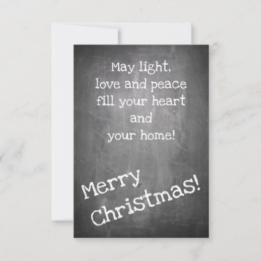 Weihnachtsmotiv im Chalkboard-Stil - XMAS (Vorderseite)