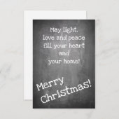 Weihnachtsmotiv im Chalkboard-Stil - XMAS (Vorne/Hinten)