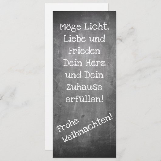 Weihnachtsmotiv im Chalkboard-Stil - XMAS (Vorne/Hinten)