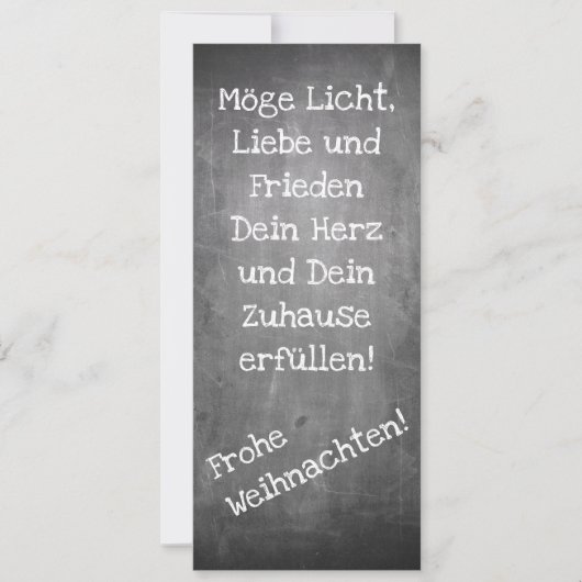 Weihnachtsmotiv im Chalkboard-Stil - XMAS (Vorderseite)