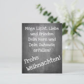 Weihnachtsmotiv im Chalkboard-Stil - XMAS (Stehend Vorderseite)