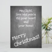 Weihnachtsmotiv im Chalkboard-Stil - XMAS (Stehend Vorderseite)