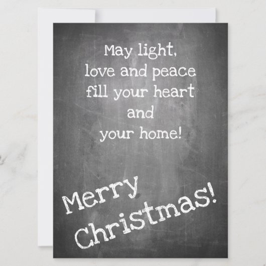 Weihnachtsmotiv im Chalkboard-Stil - XMAS (Vorderseite)