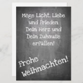 Weihnachtsmotiv im Chalkboard-Stil - XMAS (Vorne/Hinten)