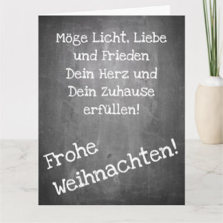 Weihnachtsmotiv im Chalkboard-Stil - XMAS-Karte Karte