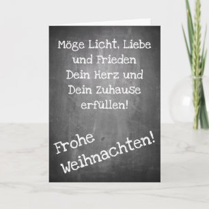 Weihnachtsmotiv im Chalkboard-Stil - XMAS-Karte Karte