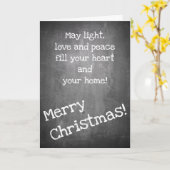 Weihnachtsmotiv im Chalkboard-Stil - XMAS-Karte Karte (Gelbe Blume)