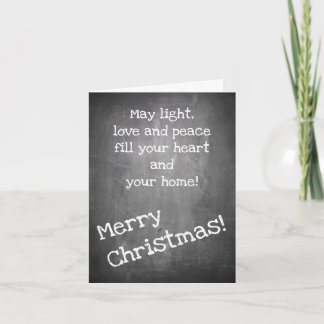 Weihnachtsmotiv im Chalkboard-Stil - XMAS-Karte Karte