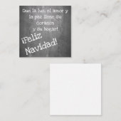 Weihnachtsmotiv im Chalkboard-Stil - XMAS Mitteilungskarte (Vorne/Hinten)