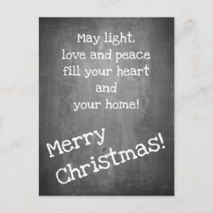 Weihnachtsmotiv im Chalkboard-Stil - XMAS Postcar Postkarte