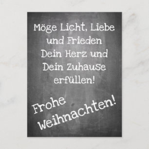 Weihnachtsmotiv im Chalkboard-Stil - XMAS Postcar Postkarte
