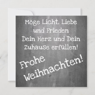 Weihnachtsmotiv im Tafelstil - XMAS Notiz Ca Karte