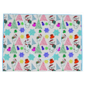 Weihnachtsmotiv mit Bär Große Geschenktüte (Rückseite)