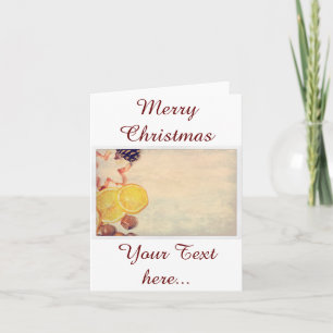 Weihnachtsmotiv mit Früchten... Feiertagskarte