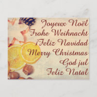 Weihnachtsmotiv mit Früchten...