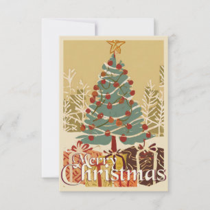 Weihnachtsmotiv mit Geschenken unter dem Weihnacht