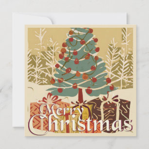 Weihnachtsmotiv mit Geschenken unter dem Weihnacht