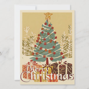 Weihnachtsmotiv mit Geschenken unter dem Weihnacht