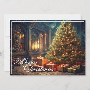 Weihnachtsmotiv mit Geschenken unter dem Weihnacht