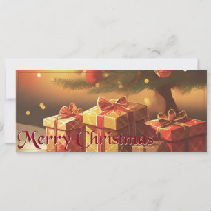 Weihnachtsmotiv mit Geschenken unter dem Weihnacht