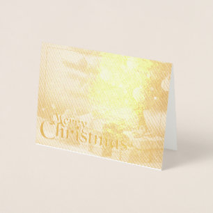 Weihnachtsmotiv mit Geschenken unter dem Weihnacht Folienkarte