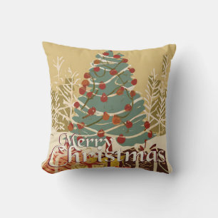 Weihnachtsmotiv mit Geschenken unter dem Weihnacht Kissen