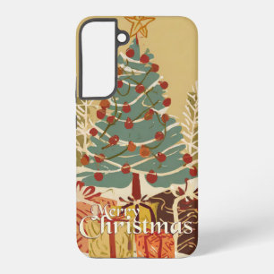 Weihnachtsmotiv mit Geschenken unter dem Weihnacht Samsung Galaxy Hülle