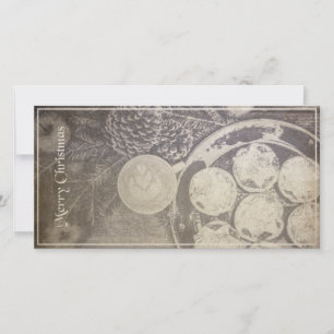 Weihnachtsmotiv mit Keksen und Kaffee