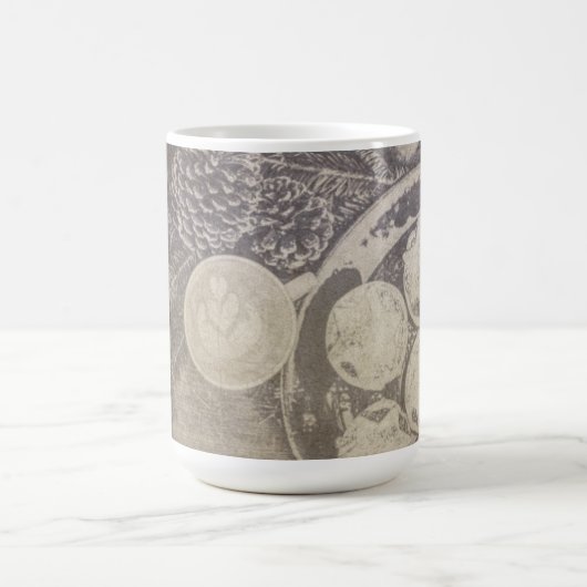 Weihnachtsmotiv mit Keksen und Kaffee Verwandlungstasse (Zentrum)