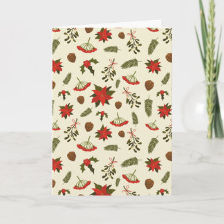 Weihnachtsmotiv-Muster Feiertagskarte