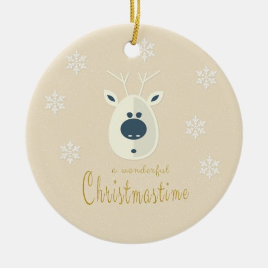 Weihnachtsmotiv No. 4 Keramik Ornament (Vorne)