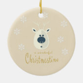 Weihnachtsmotiv No. 4 Keramik Ornament (Hinten)