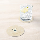 Weihnachtsmotiv No. 4  Runder Pappuntersetzer (Vor Ort)